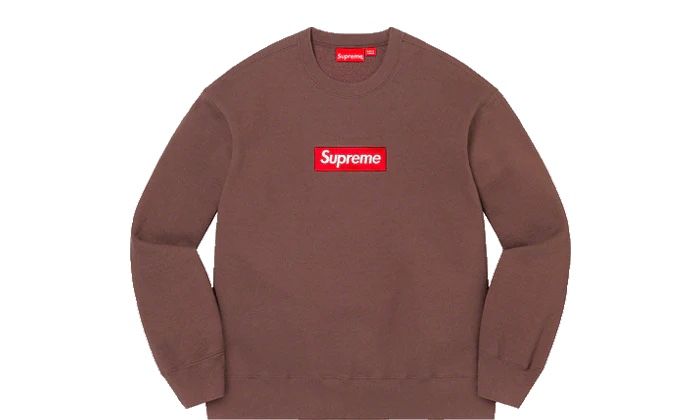 Supreme Brown Box Logo Crewneck L FW22