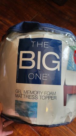 Gel memory foam mattress topper