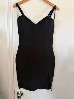 Bandage badycon black dress