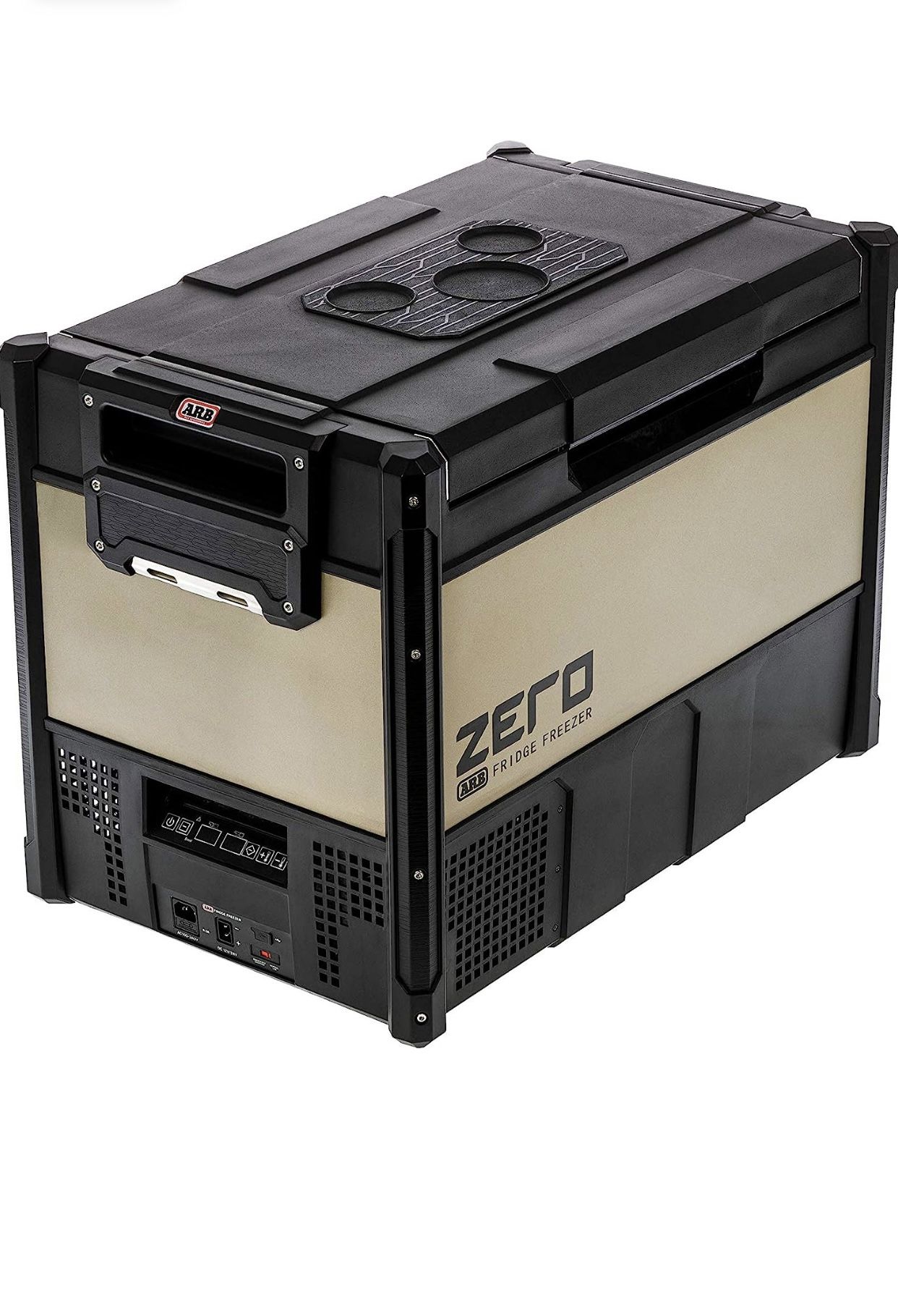 New in box ZERO Portable Fridge Freezer 73 Qts Dual Zone Independent Bluetooth Controlled, 12/110V