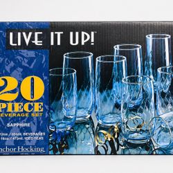  20 Piece Drinking Glass Set 