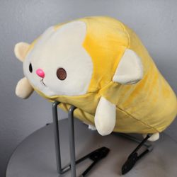 17" Long Orange Mochi Monkey with Pink Butt Plush