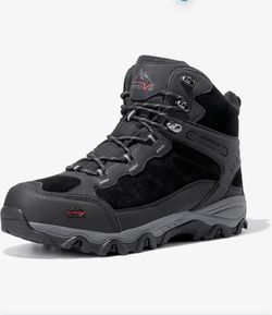 NORTIV 8 Men's Waterproof Lightweight Hiking Boots Mid Top Suede Hiking Boots for Outdoor Trekking, Camping and Mountaineering Paladin