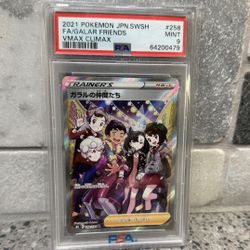Pokemon PSA 9 Full Art Galar Friends