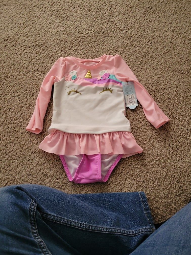 Toddler Girls Bathing Suit 3T
