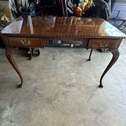 Antique Baker Furniture Wood Desk