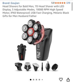 Brand New 7D Electric Head Shaver for Men