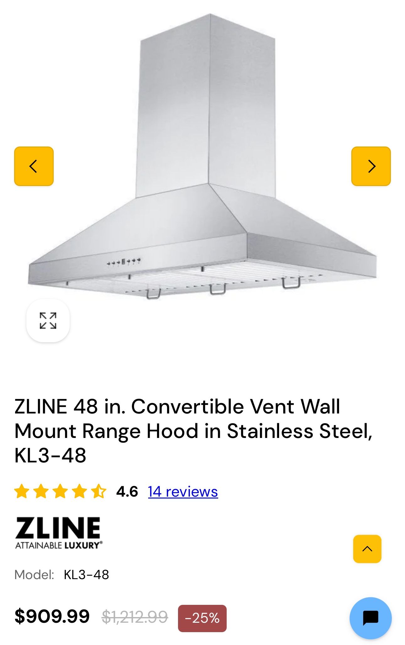 Oven Range Hood