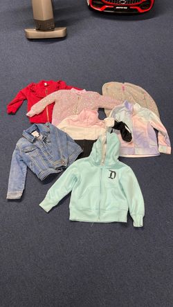 Girls Jacket and Hoodie Bundle – 7 Pieces