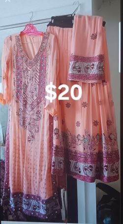 Pakistani Indian Woman's Dress Size Small Worn Only Once With Excellent Condition Like New Only $20