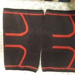 FABRIC LEG BRACES!! RED AND BLACK!