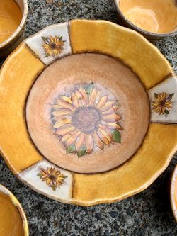 Sunflower bowl Clay Art Set