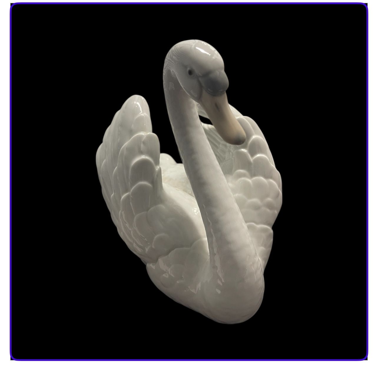 Large Lladro Swan Porcelain Statue Figurine #5231 Mint Condition Collectible