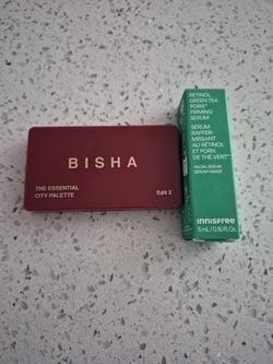 Bisha The Essential City Palette Edit 2 and Green tea retinol forming serum