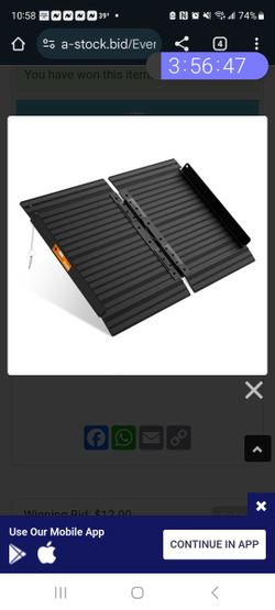 BLACK ALUMINUM RAMP 2'