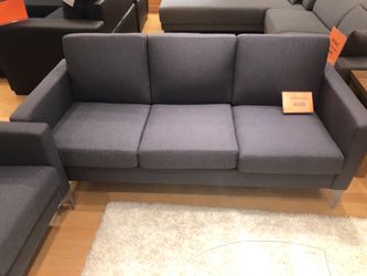 Grey Fabric Sofa and Loveseat set