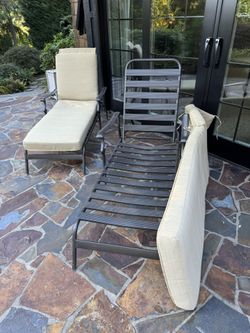 Outdoor Chaise Lounges (two)