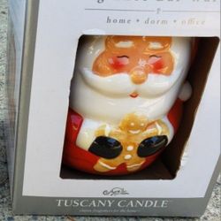 RARE Santa Scent Warmer Christmas Fragrance Wax Melt Tuscany Candle Holiday NEW in Box Nice!