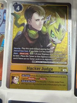 Digimon TCG Hacker Judge BT16-086 Rare Holo