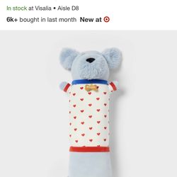 Kids long weighted plush throw pillow