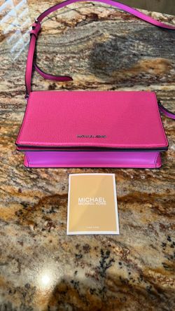 Michael Kors, pink pebble, leather Crossbody