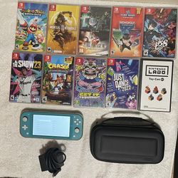 Nintendo Switch Lite  Nice Lot with games 
