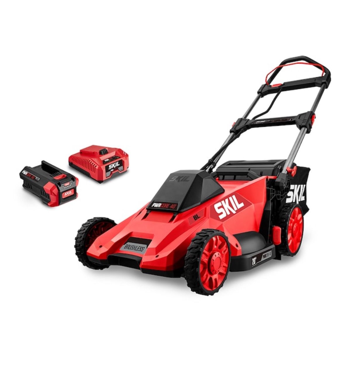 SKIL PWR CORE 40-volt 20-in Cordless Push Lawn Mower 5 Ah (1-Battery and Charger Included)