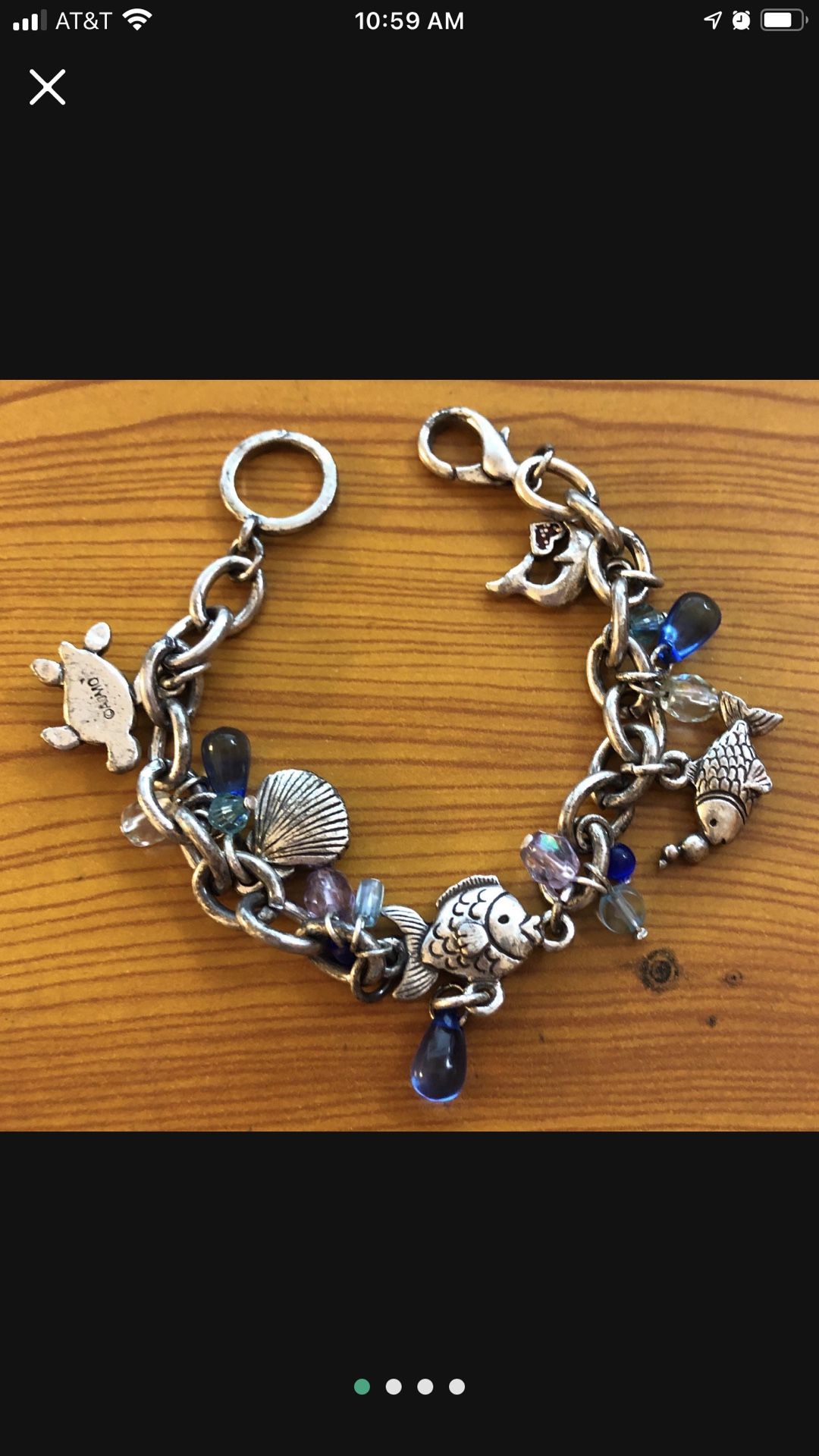 AJMO sea life charm bracelet