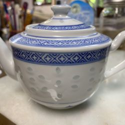 Tienshan Rice Flower Individual Teapot With Lid - 1 Cup