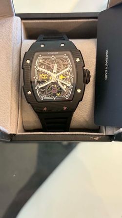 Wishdoit black automatic watch