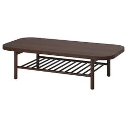 IKEA LISTERBY Coffee table, dark brown beech veneer, 55 1/8x23 5/8 "