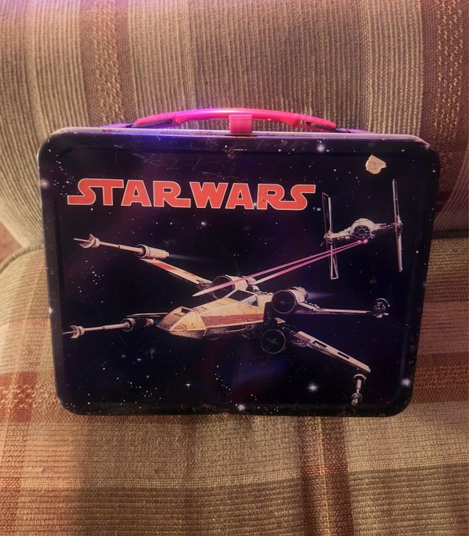 Vintage 1977 King-Seeley Star Wars Metal Lunchbox and Thermos