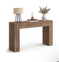 Entryway Table, Long Console Table, Thick Tabletop, Farmhouse Style, for Hallway, Behind the Couch, Living Room, Foyer, Easy Assembly, 30 x 120 x 80 c