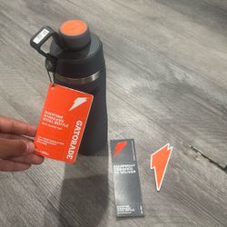 Gatorade 22oz Stainless Steel Twist Cap Water Bottle- Gray Portable Drinkware: 22OZ