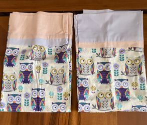 Girl’s owl pillow cases