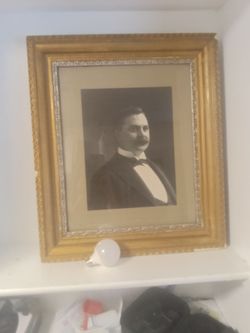 Antique picture and frame