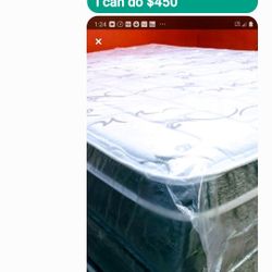 Queen Size New Thick Pillow Top Bed Can Deliver 