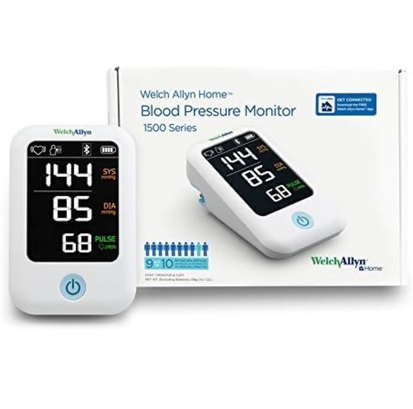 Welch Allyn Home Blood Pressure Monitor Upper Arm 1500 Series