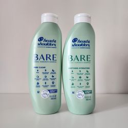 2 head And Shoulders Shampoo Bare