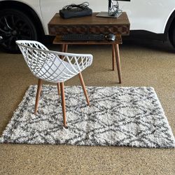 Desk, Chair, HP Monitor, HP Mobile Printer, Wireless Keyboard & Mouse, Chair & Rug  