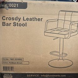 Crosdy Leather Bar Stools