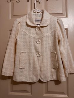 No Boundaries Cream Tweed Button-Up Jacket