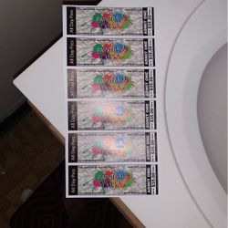 6 Paintball Tickets 50$