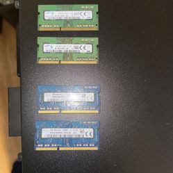2 Sets 8gb Ddr3 Laptop Ram Pc3l-12800s