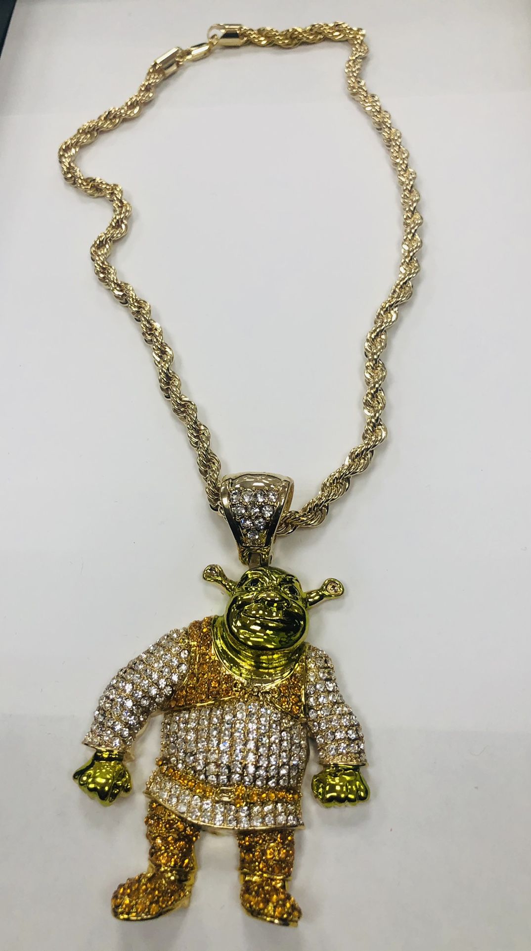 Iced out hotsell shrek chain