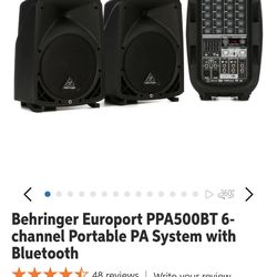 Portable  PA system/speakers
