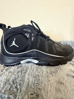Air Jordan Black Mid-Top Sneakers