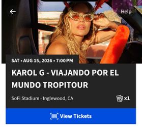 Karol G Concert Ticket