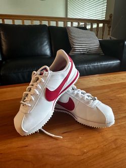 Nike Cortez White and Red Sneakers