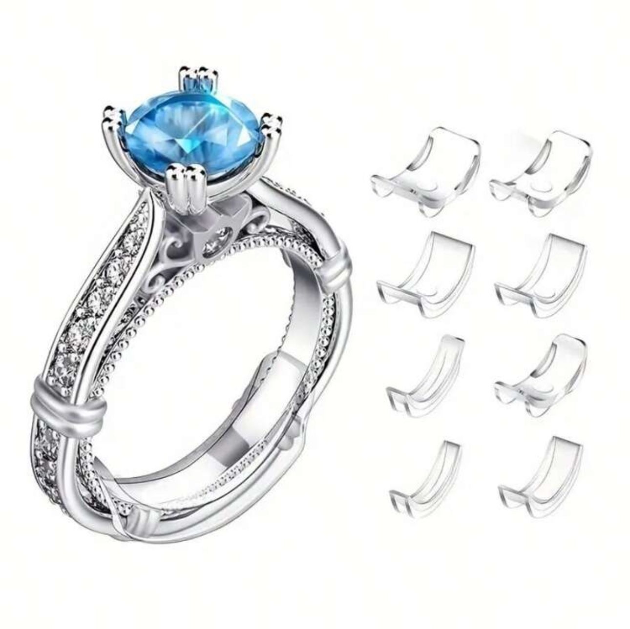 Ring Adjustment Silicone 8 different sizes to fit your ring not to lose